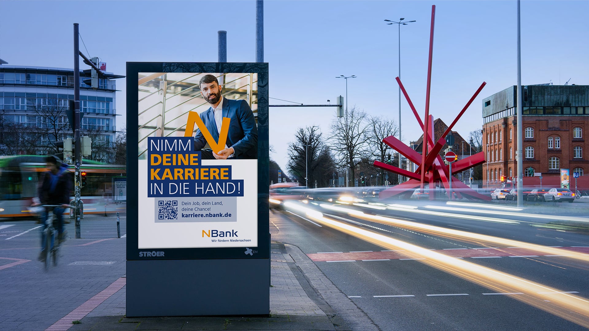 NBank Recruiting-Kampagne Citylight Poster 2