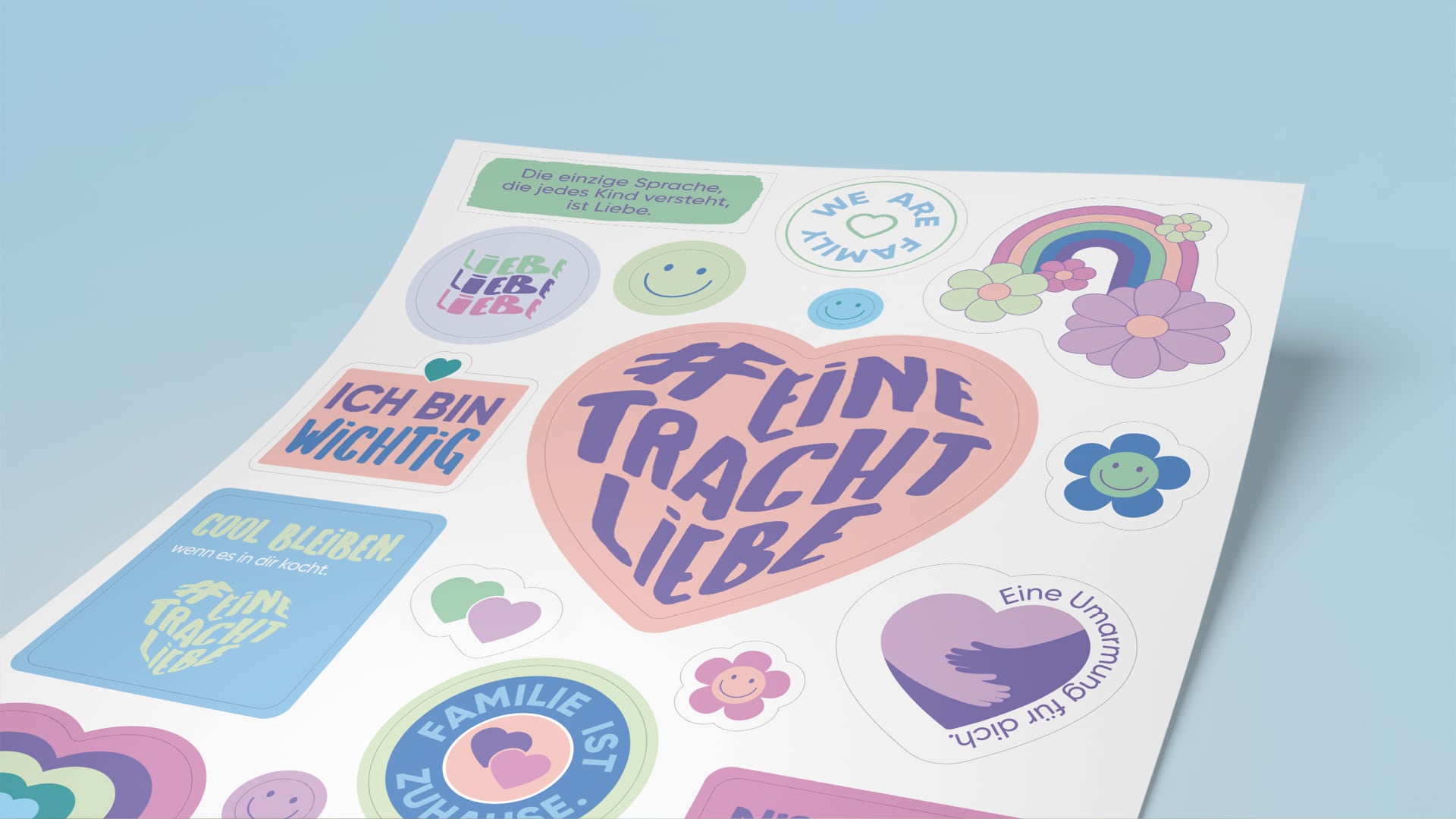 Eine Tracht Liebe Stickerbogen