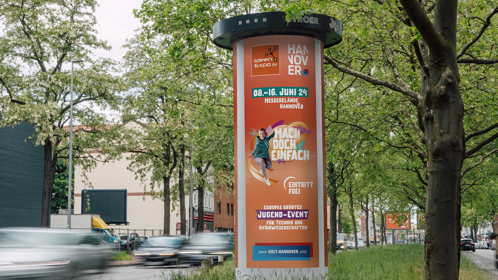 IdeenExpo24 Kampagne Out-Of-Home Litfaßsäule