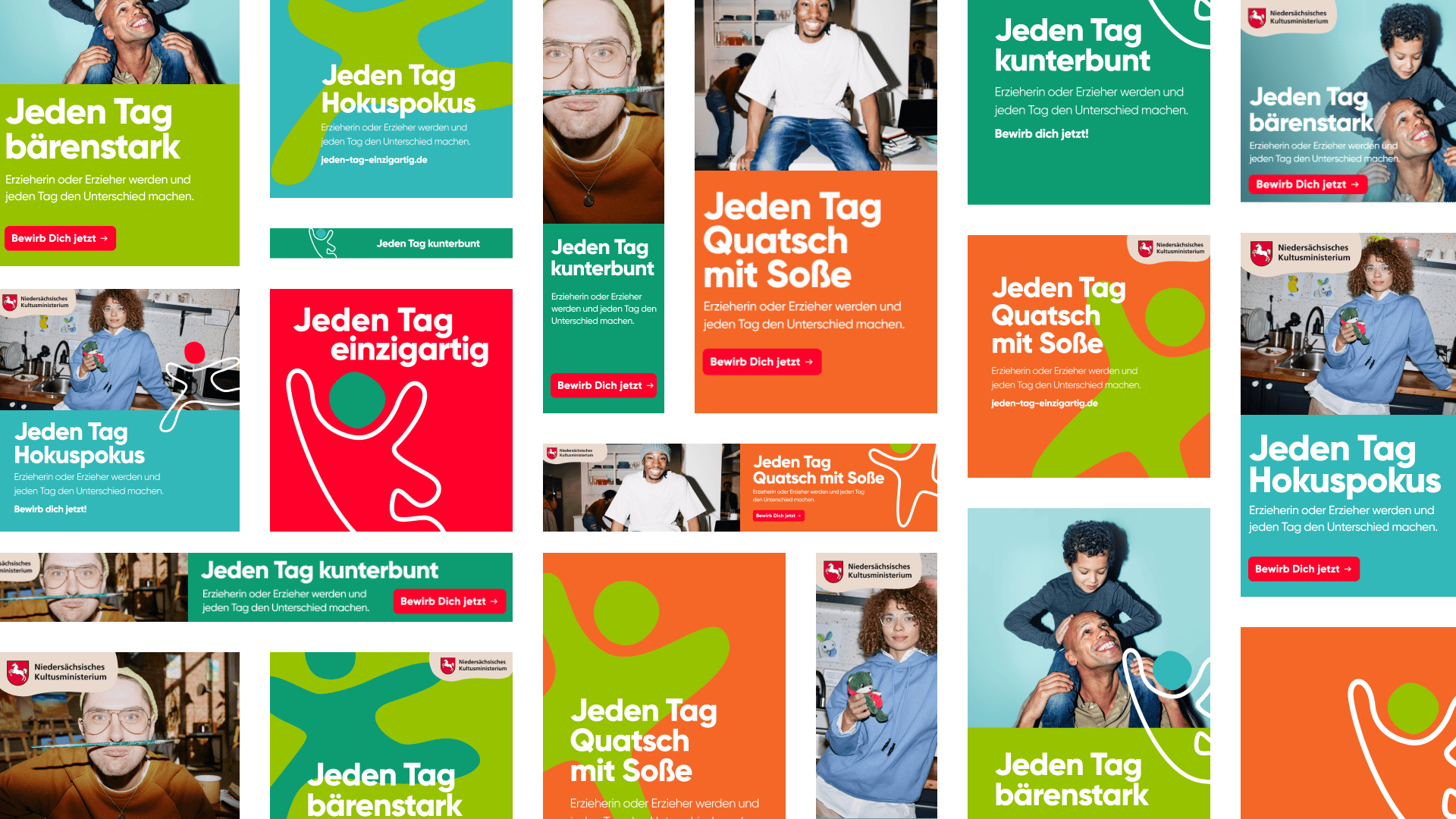 Erzieherkampagne Kultusministerium Hannover - Banner-Ads