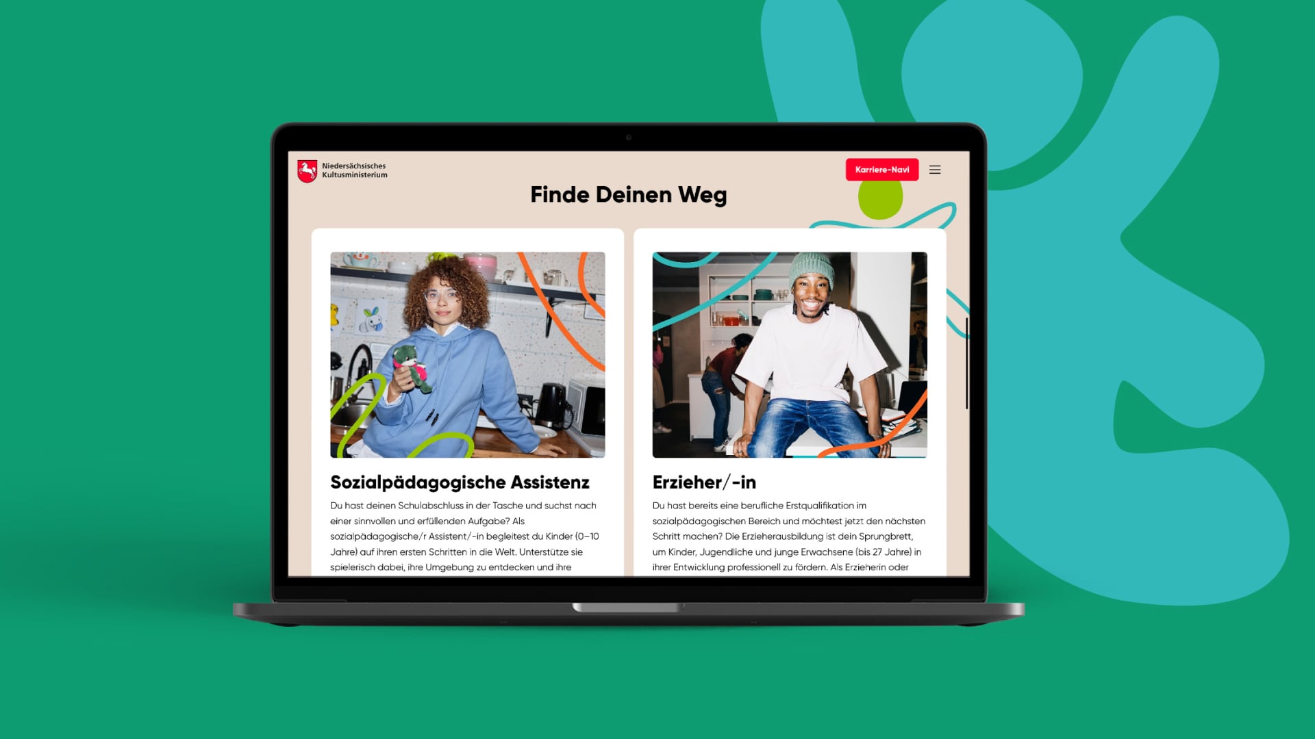 Erzieherkampagne Kultusministerium Hannover - Website