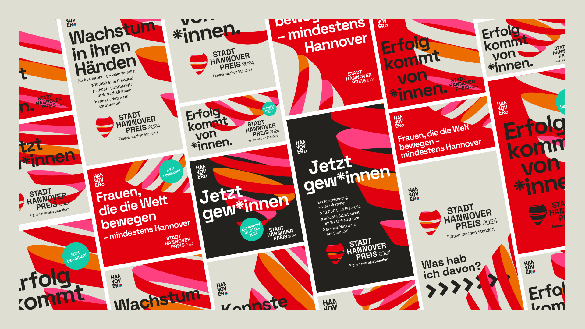 Digitale Eventbanner für den Stadt-Hannover-Preis – aufmerksamkeitsstarke Gestaltung zur Bekanntmachung der Preisverleihung