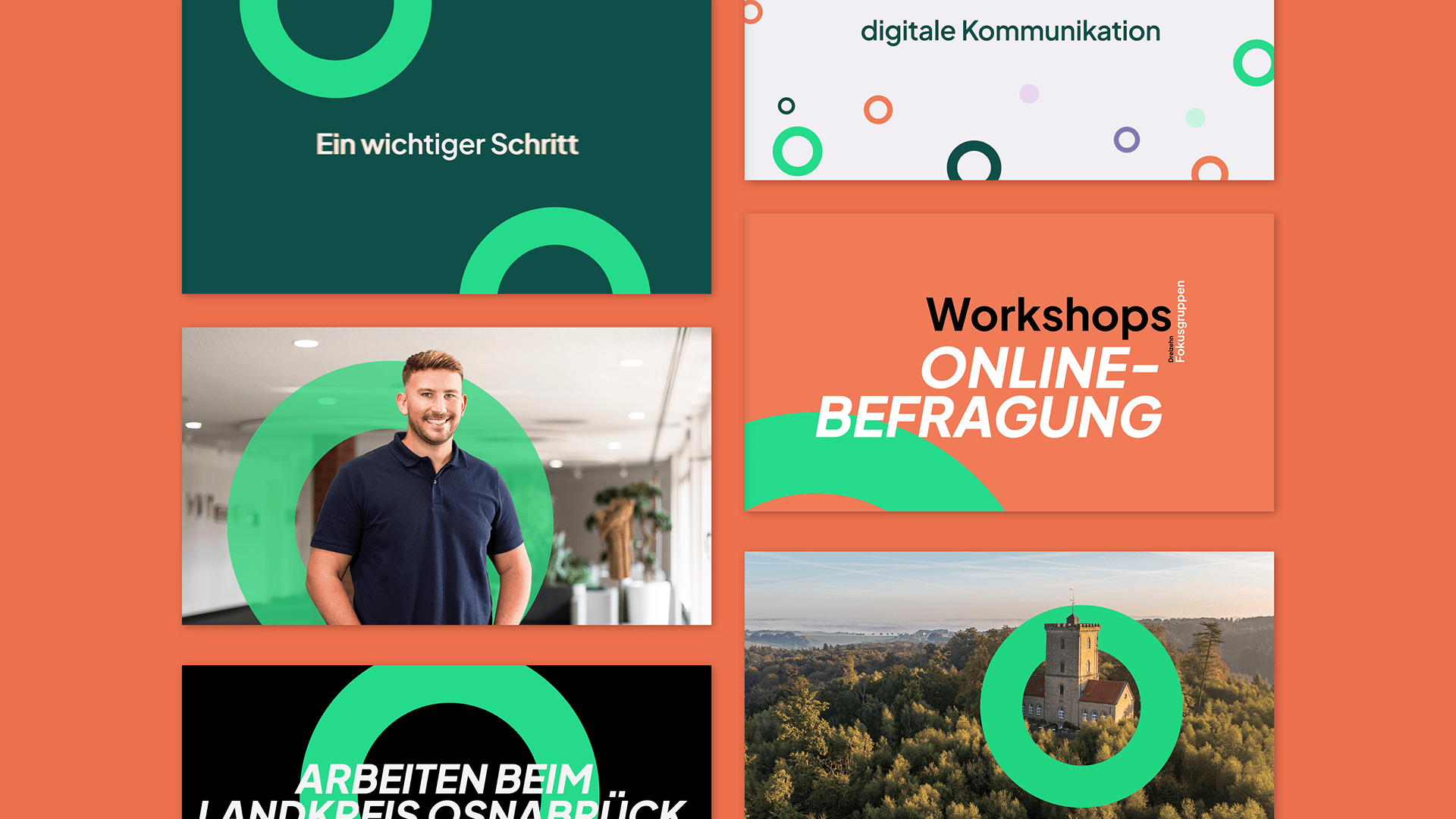 Designprinzipien und digitale Anwendungen der Arbeitgebermarke Landkreis Osnabrück – mit visuellen Beispielen aus Kommunikation und Social Media.